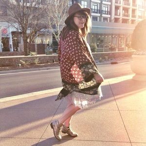 Free People Floral Kimono